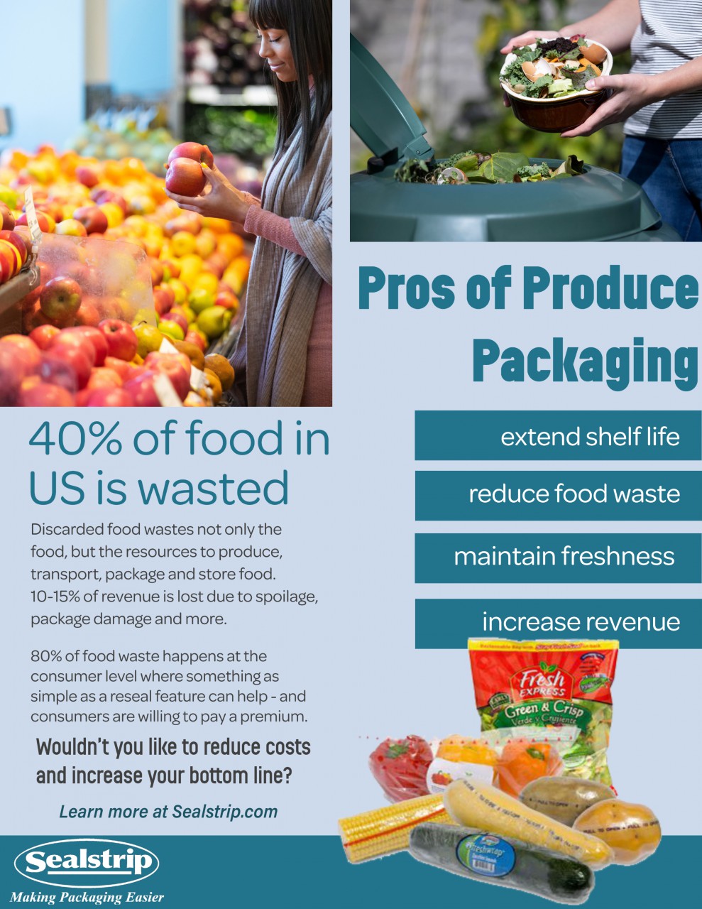 Pros of Produce Packaging Sealstrip Reseal